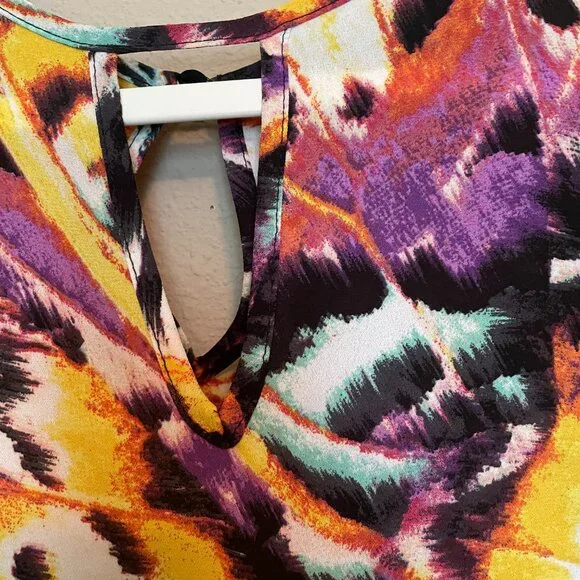 New York & Co, XS, Butterfly Outfit, Cropped Wide leg pants & Cold Shoulder top - Picture 9 of 13